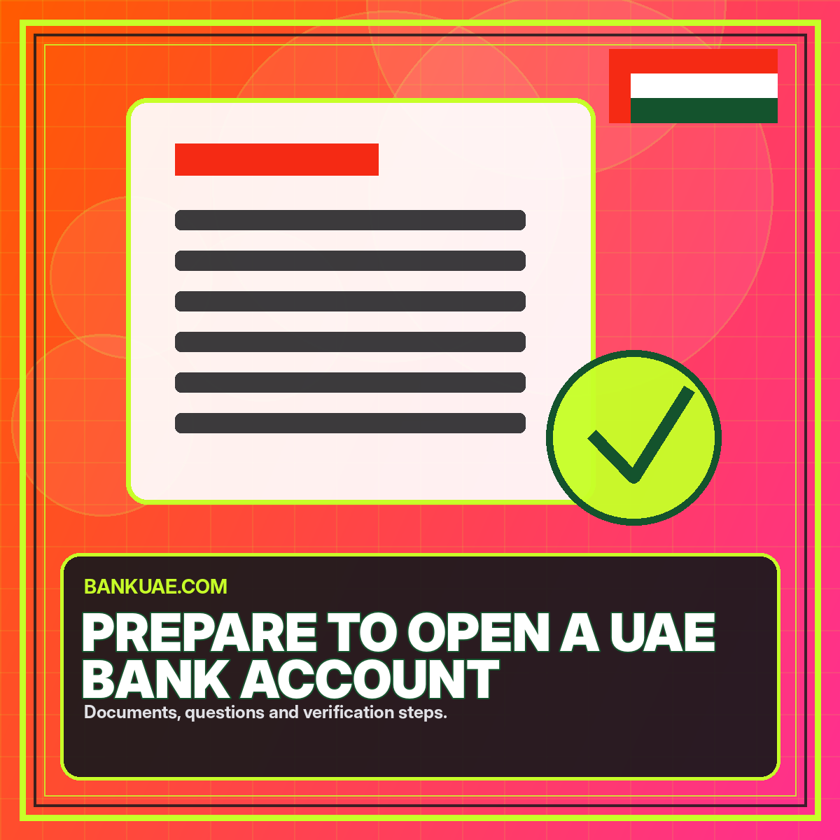 How to Prepare to Open a UAE Bank Account